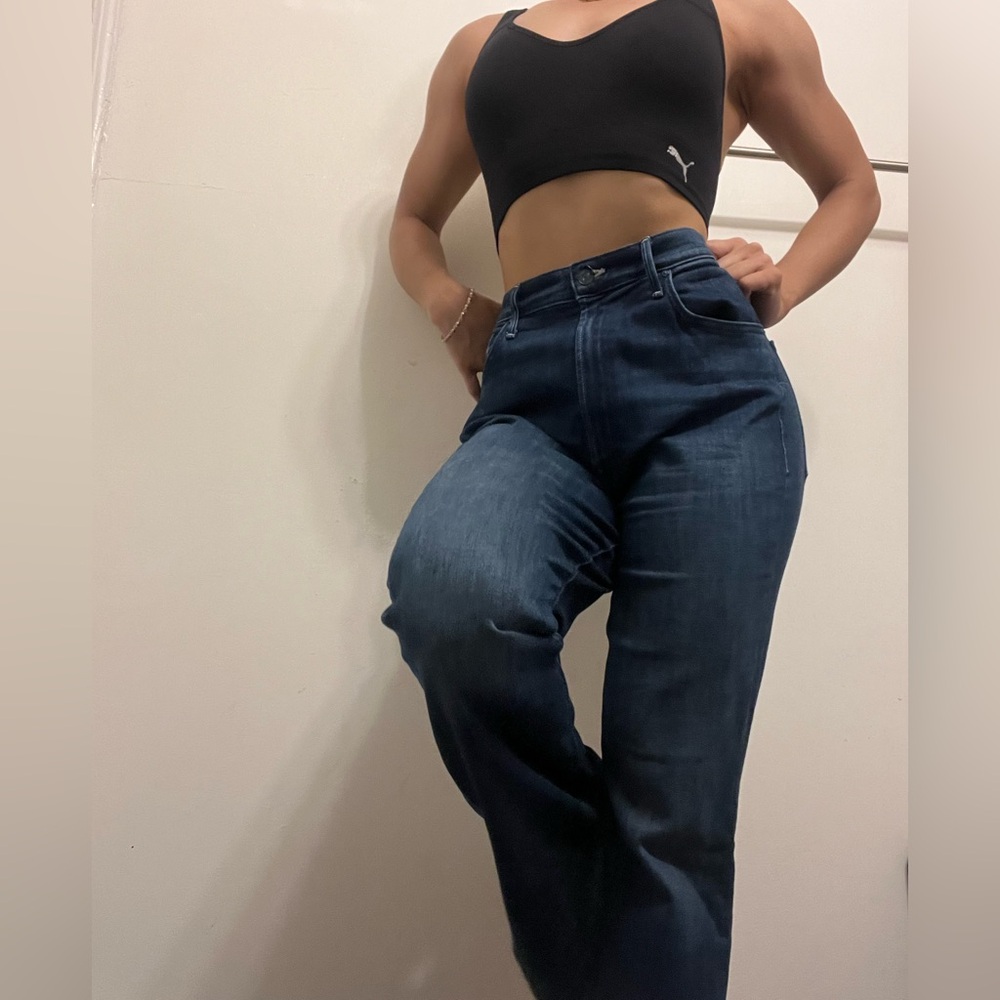 MOTHER Women's Dark Blue Jeans